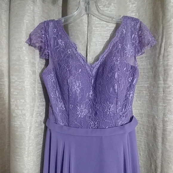 Lavender Maxi Gown Prom Dress - Picture 1 of 8